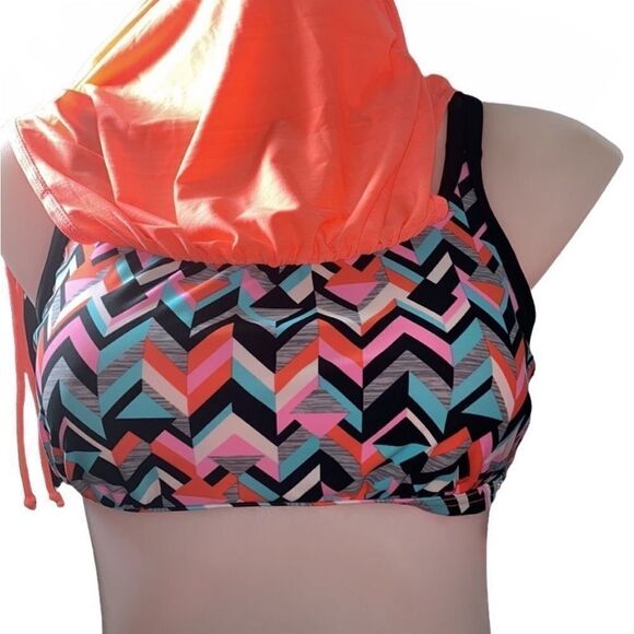 🏖🔥 Zeroxposur swim tank/sport bra New sz medium - Picture 4 of 5